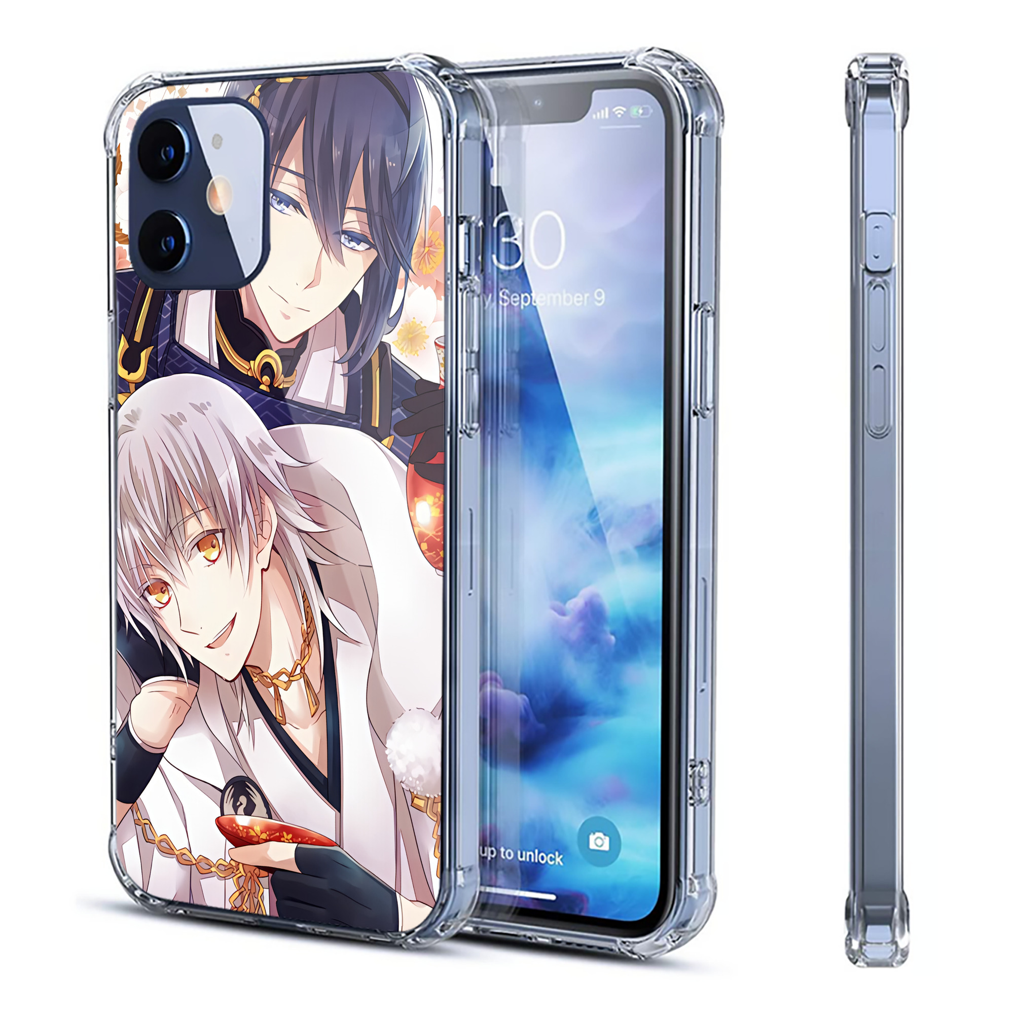 （画像用） 刀剣乱舞 Touken Ranbu 【iPhone 12シリーズ対応】透明スマホケース（クリアソフトケース）